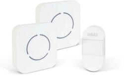  Digitális elem- és vezeték nélküli csengő - Kinetic - 2 beltéri - fehér - kék LED (55331WH-2)