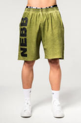 Nebbia Washed-off Gym Sweatshorts NO BS 367 Light Green Férfirövidnadrág XXL
