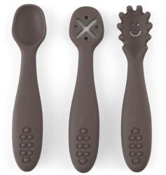 Petite&mars Take&match szilikon gyakorló kanál szett 3db bitter cocoa