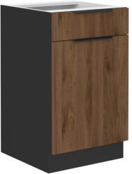 Lempert Niki 34 konyha 50 D 1F 1S BB PREMIUM BOX okapi dió/ fekete