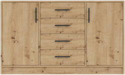 MEBLAR Smart SRK1 2 ajtós 4 fiókos komód artisan tölgy