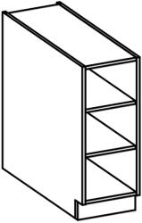 Lempert Niki 36 konyha 30 D OTW BB matt fekete