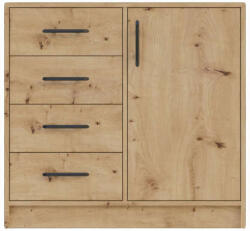 MEBLAR Smart SRK2 1 ajtós 4 fiókos komód artisan tölgy