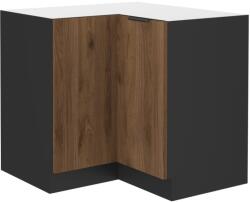 Lempert Niki 34 konyha 90x90 DN 2F BB okapi dió/ fekete