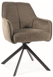 SIGNAL MEBLE Notti étkezőszék fekete láb/ olíva zöld Brego 77