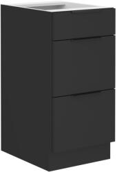 Lempert Niki 36 konyha 40 D 3S BB PREMIUM BOX matt fekete