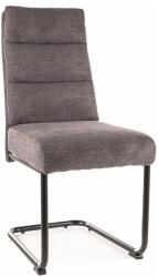 SIGNAL MEBLE Berry étkezőszék fekete láb/ sötét szürke Brego 18