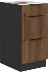 Lempert Niki 34 konyha 40 D 3S BB PREMIUM BOX okapi dió/ fekete