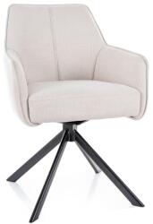 SIGNAL MEBLE Notti Brego szék fekete láb/ világos bézs 22