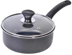 Welora Teflon tapadásmentes serpenyő üvegfedővel, Welora, 20cm átmérőjű, fekete színű (JM1069299)