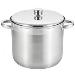 Rosberg Mélyedény Rosberg R51211B26S, 26x21 cm, 11 l, Fém fedél, Indukciós, Inox (R51211B26S)