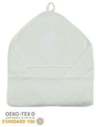 Stella fürdőlepedő hímzett 80x80cm fehér oroszlán - babamarket