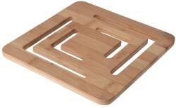 Excellent Houseware Bambusz edénytartó - 20x20x1 cm, Kiváló Háztartási Termék (GDKP784610370PA)