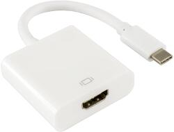 SBOX USB 3.1 Type C HDMI Átalakító Fehér 15cm AD. HDMI-TYPEC/R (AD.HDMI-TYPEC/R)