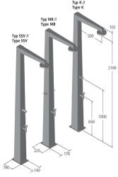 Eichenwald Ideal Niagara K típusú hideg vizes zuhany
