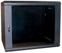 Excel 19" Fali rack szekrény WR600 6U 600x600mm fekete (WBFP6.6SGB) (WBFP6.6SGB)