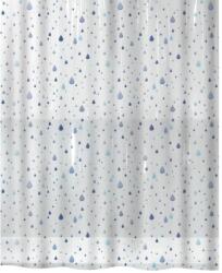 spirella WATERDROP, cseppek, fehér-kék, PEVA, 180 × 200 cm