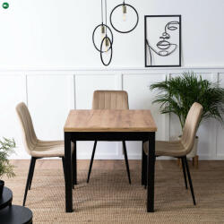  Bővíthető Étkezőasztal Kézműves Tölgy Színben. MAX 80-160 cm (B.MAX/DC/CZ/S)