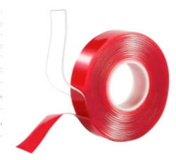 Escape6 Kétoldalas ragasztószalag, 19 mm × 5 m × 1 mm, átlátszó (DS-19CLR)