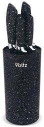 Voltz Set cutite cu suport Oliver Voltz OV51633G5, Otel, Acoperire marmura, 6 piese, Negru (Set OV51633G5)