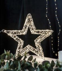 Home Styling Nagyméretű 1440 Micro LED-es Karácsonyi Időzíthető Csillag Dekor, 50 cm, Hálózati Adapteres, IP44