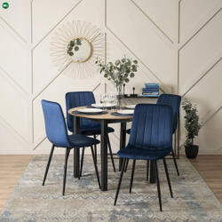  Kerek Étkezőasztal Sonoma Tölgy Színben. TEO 100 cm (ME.TEO/D/CZ/S)