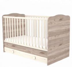 TIMBA Viki átalakítható ágyneműtartós gyermekágy 70x140cm-es - krém-fűz