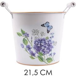 IRIS bádog kaspó füles hortenzia 21, 5cm 80983 (80983)