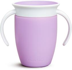 Munchkin 360° Junior szivárgásmentes füles bögre 207 ml lila (5019090516211) (5019090516211)