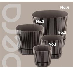 GONDOL IRIS G-437 PERA SQUARE virágcserép 1.200ml 133x133x120mm (G-437) - pcx