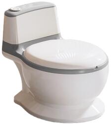 Kidizi Olita muzicala interactiva cu sunete Kidizi MiniLoo gri, minitoaleta, adaptor moale din spuma PU, capac rabatabil, vas colector detasabil, suport hartie (5949551917120)