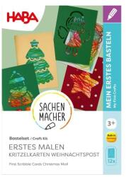 HABA Set creativ Primele cartonașe de mâzgălit Poșta de Crăciun (2012711)