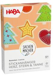HABA Set creativ Decoratiune brodata Inima, stea si brad (2012720)