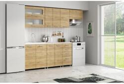 Mindigbútor Anton konyhaszekrény 240cm artisan színben - sprintbutor