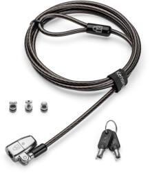 Kensington ClickSafe 2.0 Universal Keyed Laptop Lock kábelzár Fekete 1, 8 M (K68102EU) - compzone