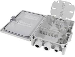 LogiLink FTTH elosztó doboz max. 24 szál, 6x LC/QD vagy SC/DX, terheletlen, IP55 (FB124E)
