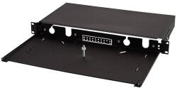 LogiLink Fibre Optic Patch Panel 19" /1U, Sliding Type, black, empty (FB0001B)