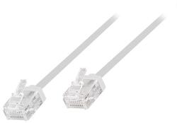 LogiLink Cat. 6A Slim High-Flex patch kábel fehér 20 m (CQ3111U)