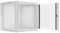 Lanberg WF01-6612-10S állvány 12U Falra szerelhető állvány Szürke (WF01-6612-10S)