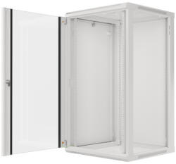 Lanberg WF01-6622-10S állvány 22U Falra szerelhető állvány Szürke (WF01-6622-10S)