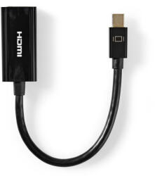 Nedis CCGT37650BK02 video átalakító kábel 0, 2 M Mini DisplayPort HDMI Fekete (CCGT37650BK02)