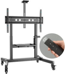 ONKRON TS1991E-B Stojak Mobilny Motoryzowany do TV lub Paneli Interaktywnych 50"-100", max 130 kg, czarny (TS1991E-B)