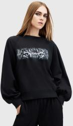 AllSaints pamut melegítőfelső STARE CYGNI fekete, női, nyomott mintás, W089JB - fekete M