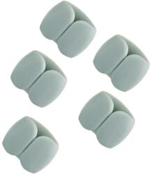  Univerzális 5db-os kábelrendező klipsz, szürkéskék