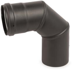 Inoxterm 90°-os rozsdamentes pellet füstcső könyök - fekete (Ø100 mm) (P5012F)