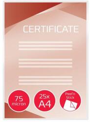 Gbc Meleglamináló fólia, 75mikron, A4, fényes, öntapadó, GBC "Peel`n Stick", 25db/doboz (3747527) - nyomtassingyen