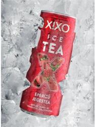 XIXO Üdítőital, szénsav- és cukormentes, 250 ml, XIXO "Ice Tea", eperízű rooibos jegestea (6100003455)