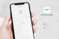 Ajax Tag érintésmentes beléptető kulcstartó tag - 13, 56 MHz Mifare DESFire - ISO 14443-A - 10 db - fehér (TAG-WHITE-10)