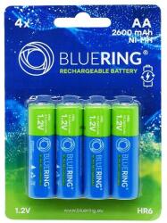 BLUERING Elem tölthető akku AA ceruza HR6 2600mah 4 db/csomag, Bluering® - nyomtassingyen