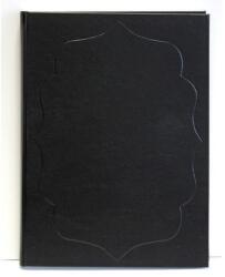  Vendégkönyv A/4 160 lapos sima fekete - nyomtassingyen